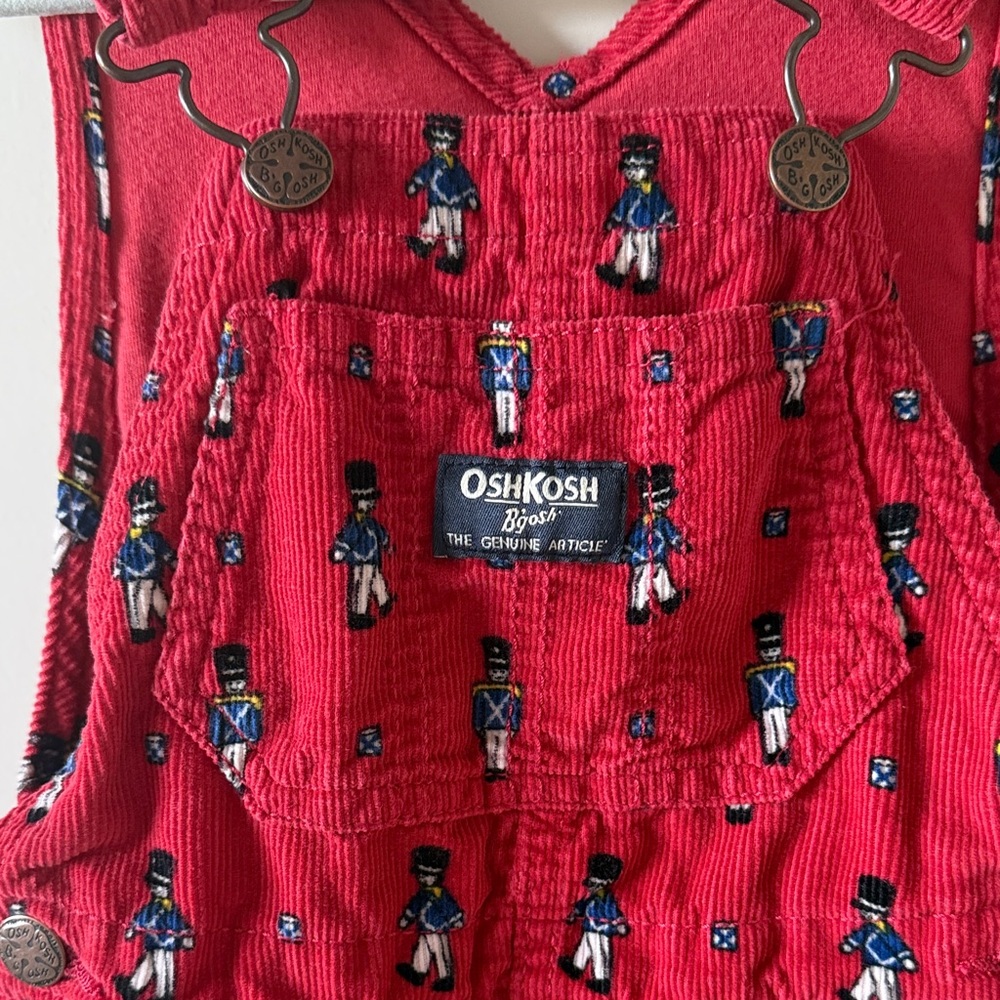 OshKosh B'gosh Red Kids Overalls - Picture 2 of 5
